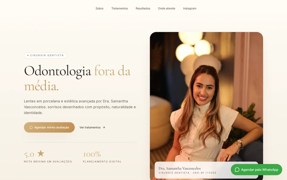Projeto Dra. Samantha Vasconcelos
